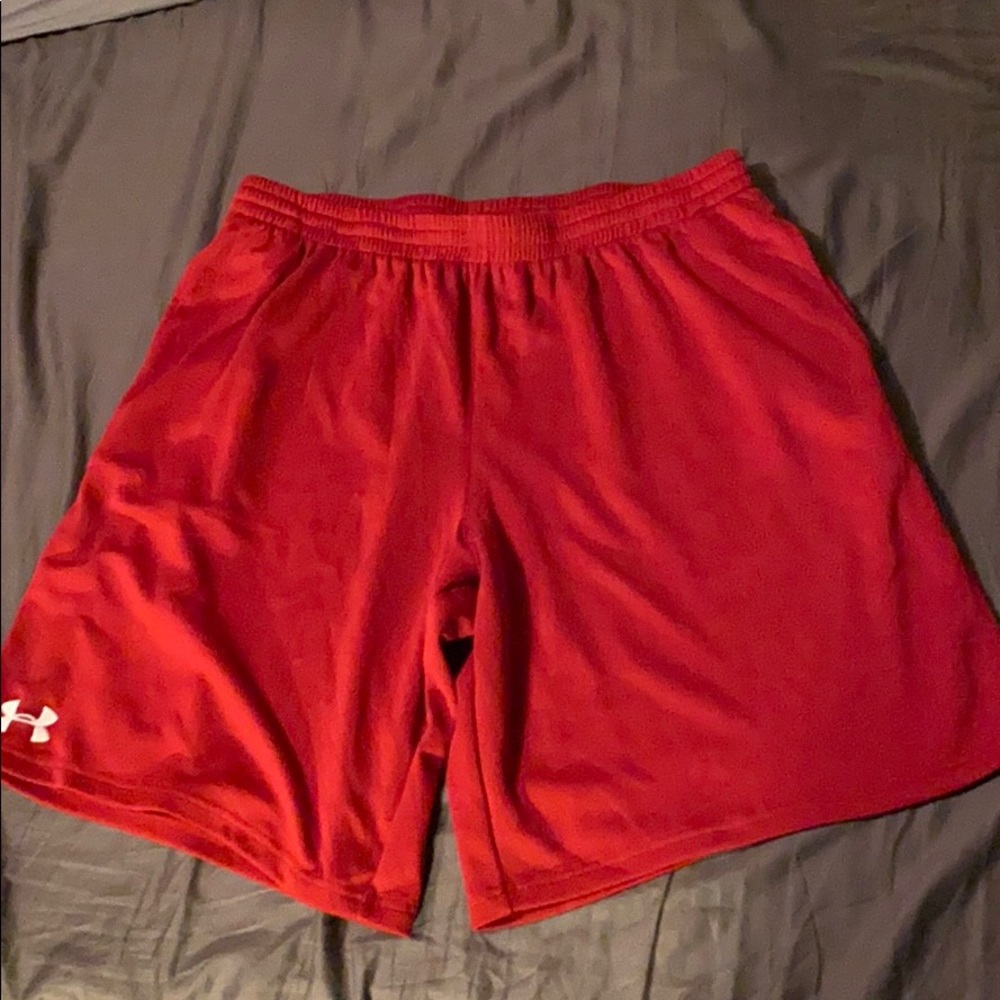 Under armour red shorts